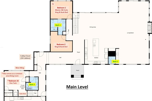 Main Level floor plan