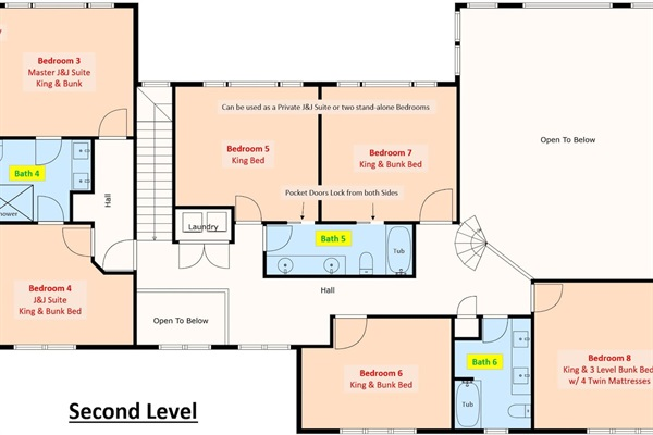 Second Level floor plan